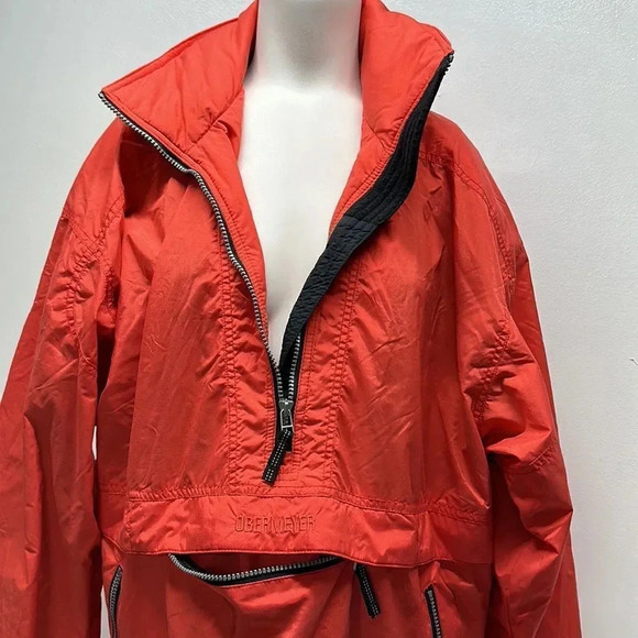 Obermeyer New Arc Winter Jacket Coat Snowboarding Skiing Red Vintage Women Large - Picture 3 of 10